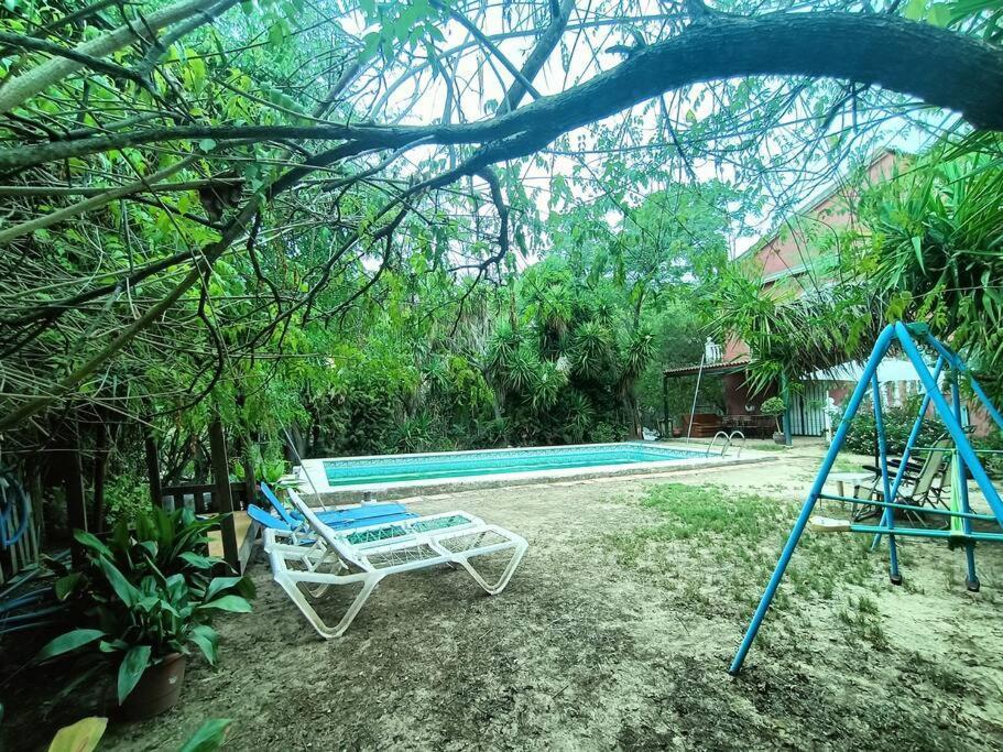 Casa Rural En El Campo Con Animales, Piscina Y Barbacoa Almodovar del Rio Ngoại thất bức ảnh